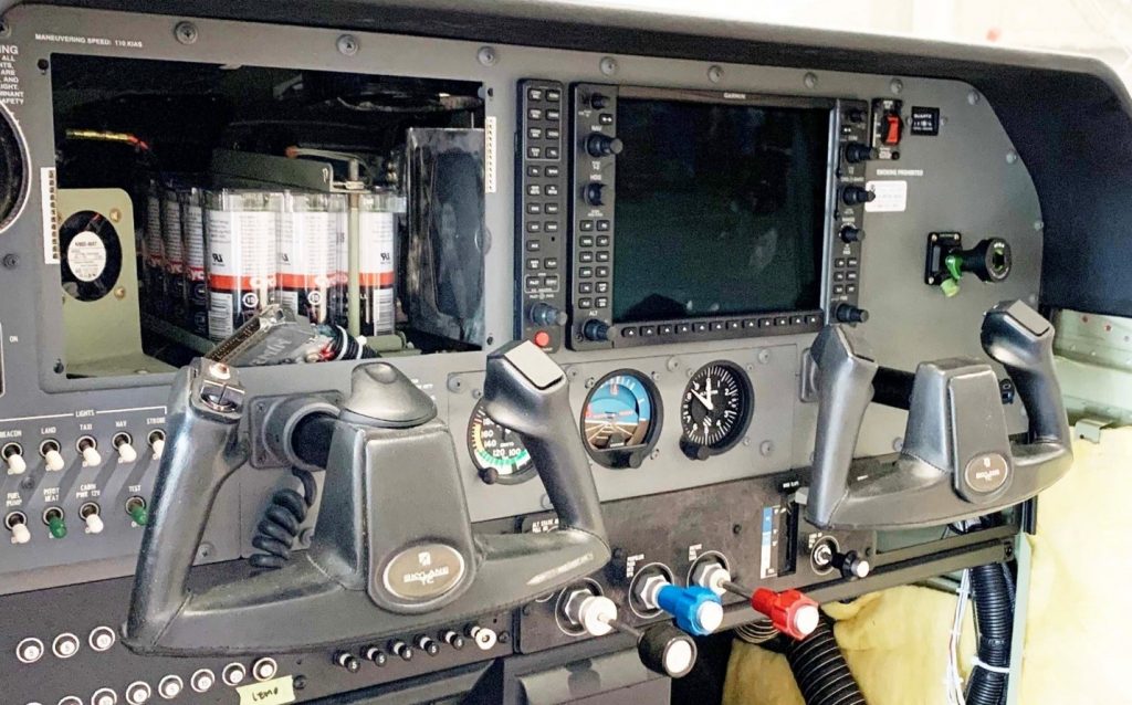 A Peak Behind One of the G1000 Displays Showing the Backup Battery Pack