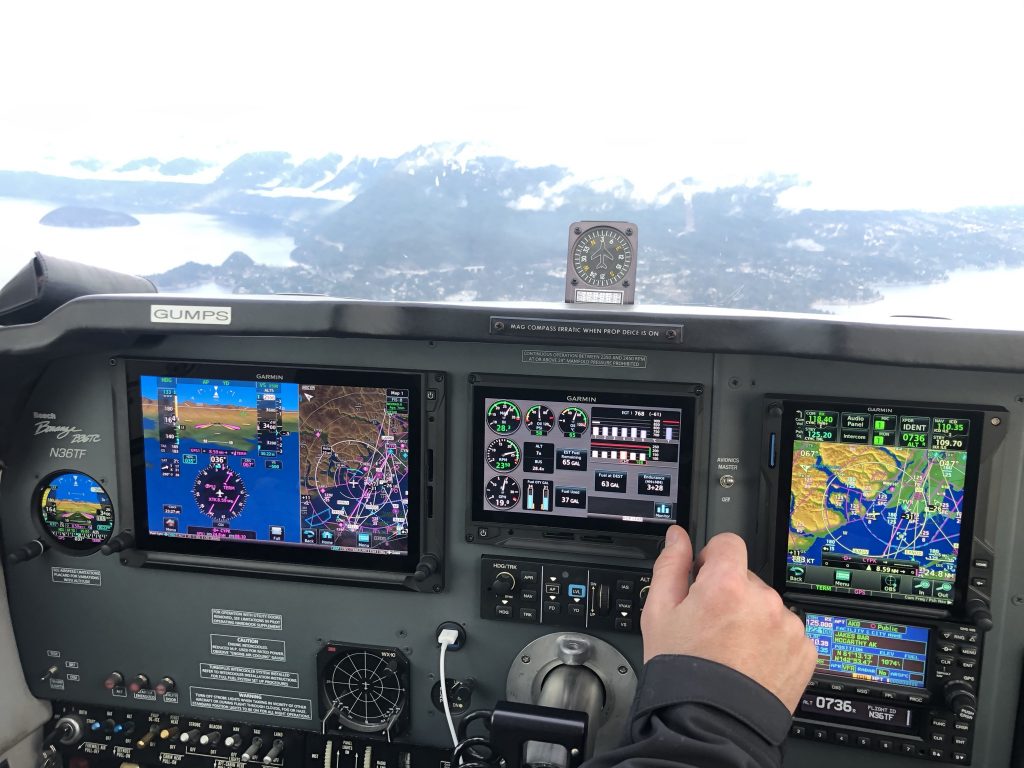 The First Bonanza During a Post-Install Test Flight