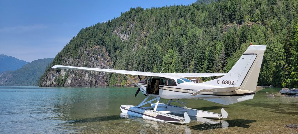 Sitting in Pitt Lake After a Short Flight from Pitt Meadows