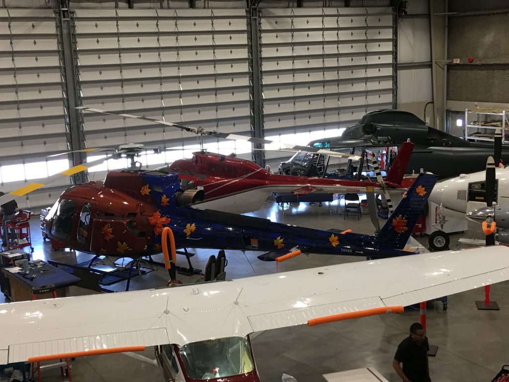 The H125 In Our Hangar Among Many Other Aircraft