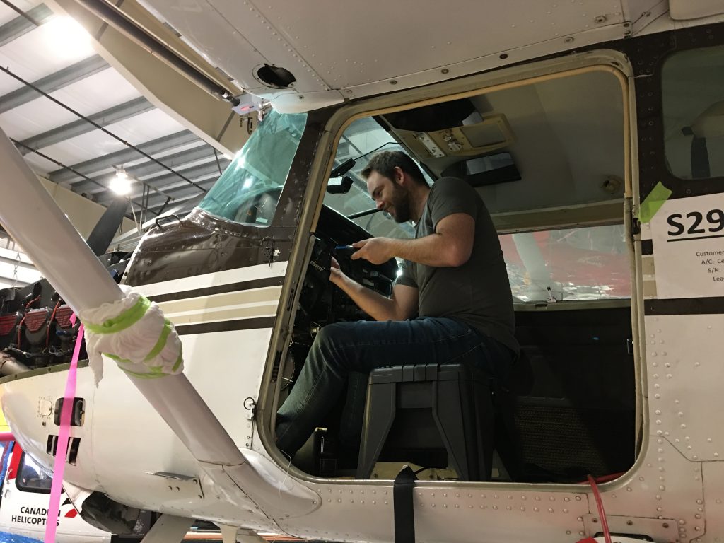 A Maxcraft Technician Works on the Instrument Panel