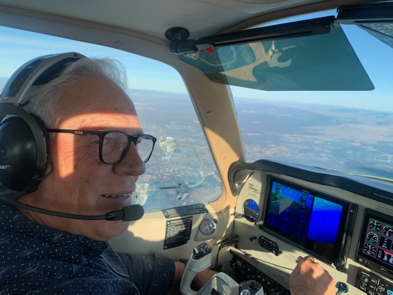 Happy Customer on a Test Flight with Maxcraft Supplied Test Pilot