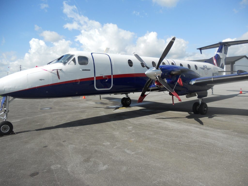 The Beech 1900C Shortly After Arriving at Maxcraft