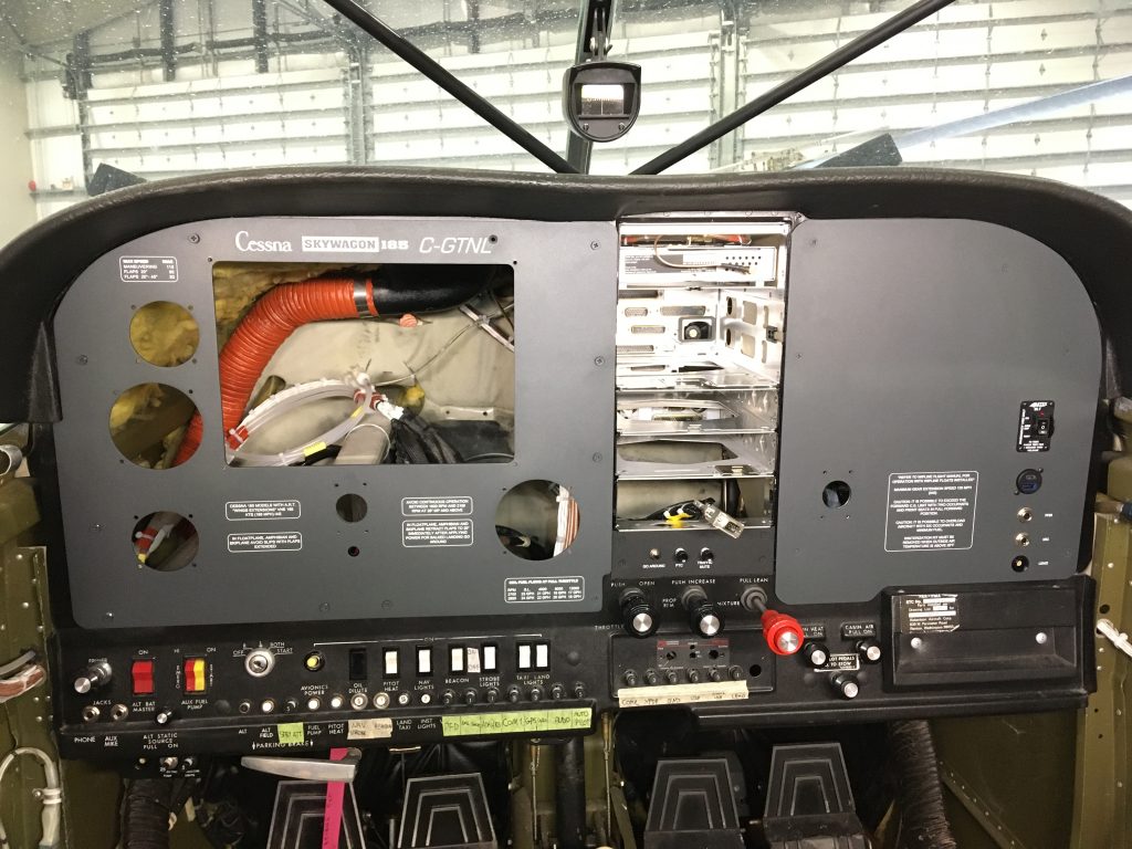 The New Instrument Panel Installed Prior to Equipment Mounting