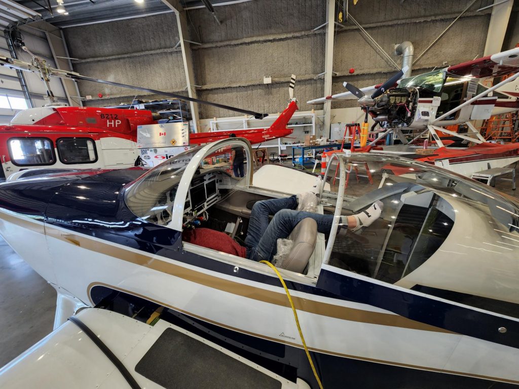 Since the RV-7 is Such a Small Aircraft, Technicians Need to Get into Uncomfortable Positions to Access Wiring