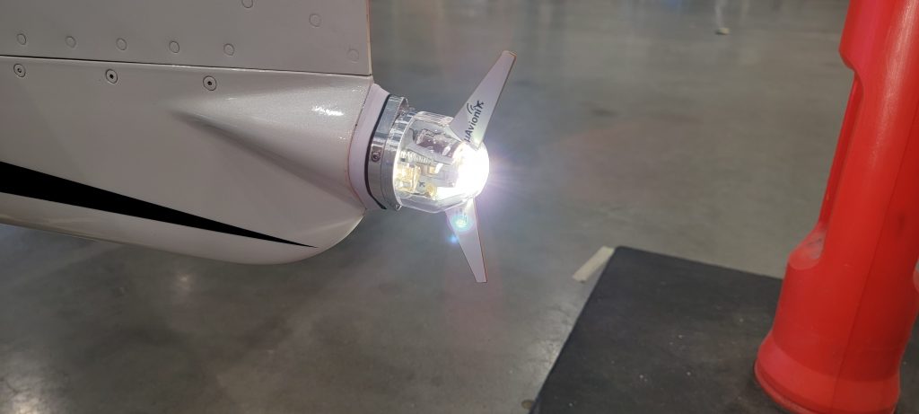 The tailBeaconX Acts as an ADS-B Out Transponder, and a Super Bright LED Beacon Light