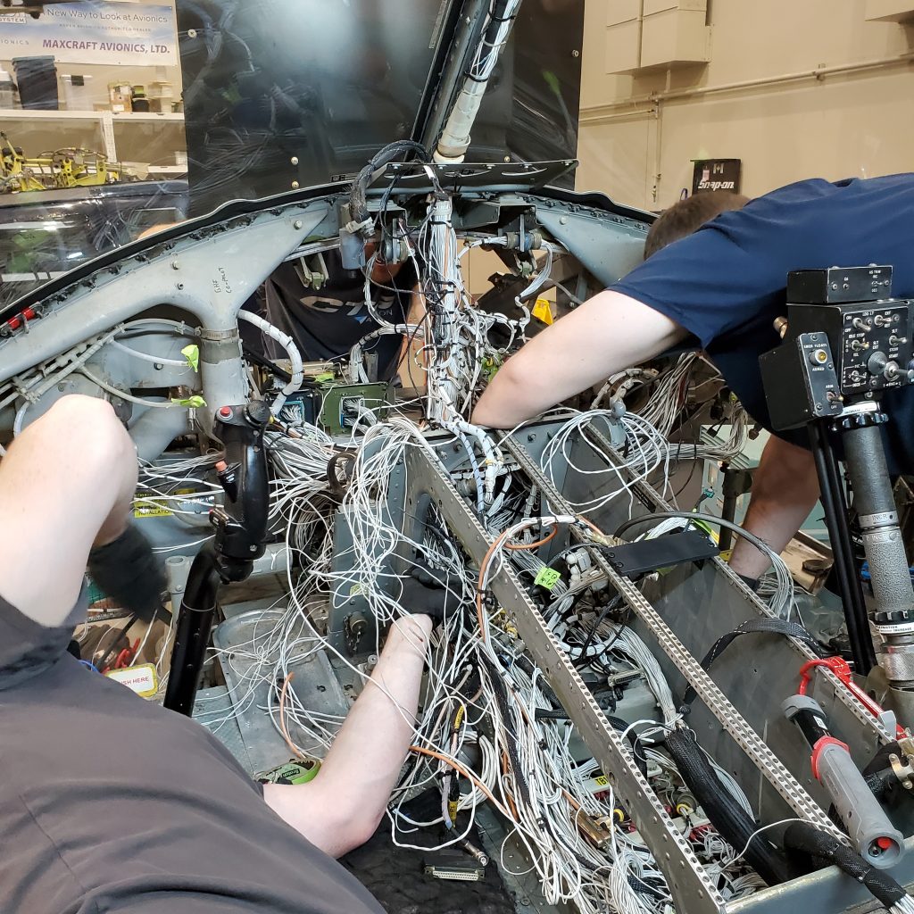 Maxcraft Technicians Running Wire for Various Systems