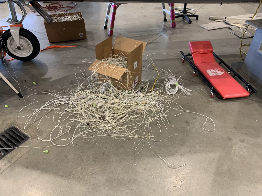 A Box of Removed Wiring from the Citation