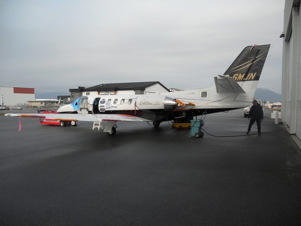 The Citation Outside Our Hangar for System Calibration