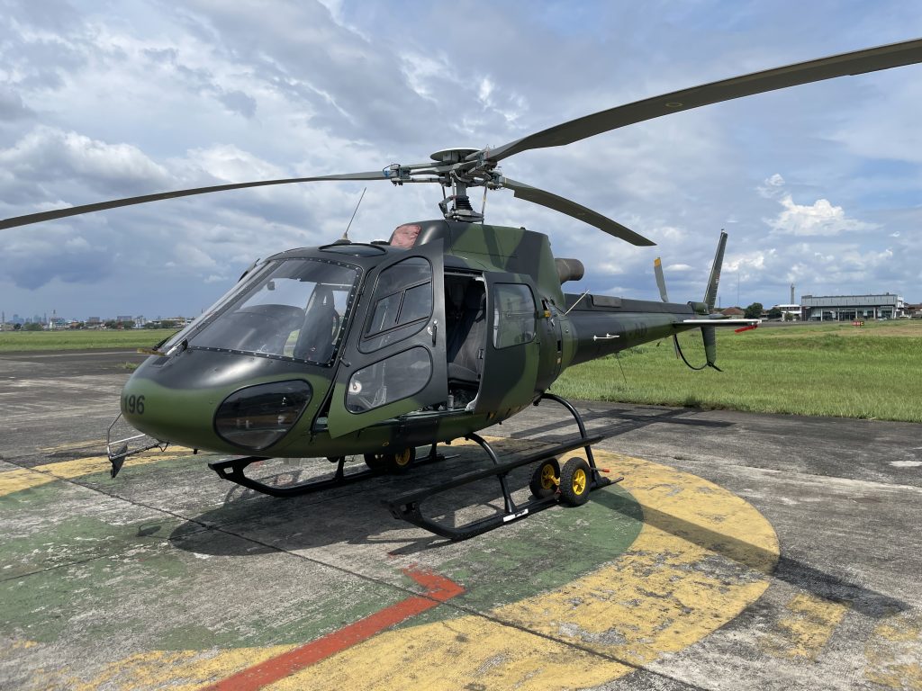 The AS350 B3 Sitting Outside Prior to a Ground Test Run