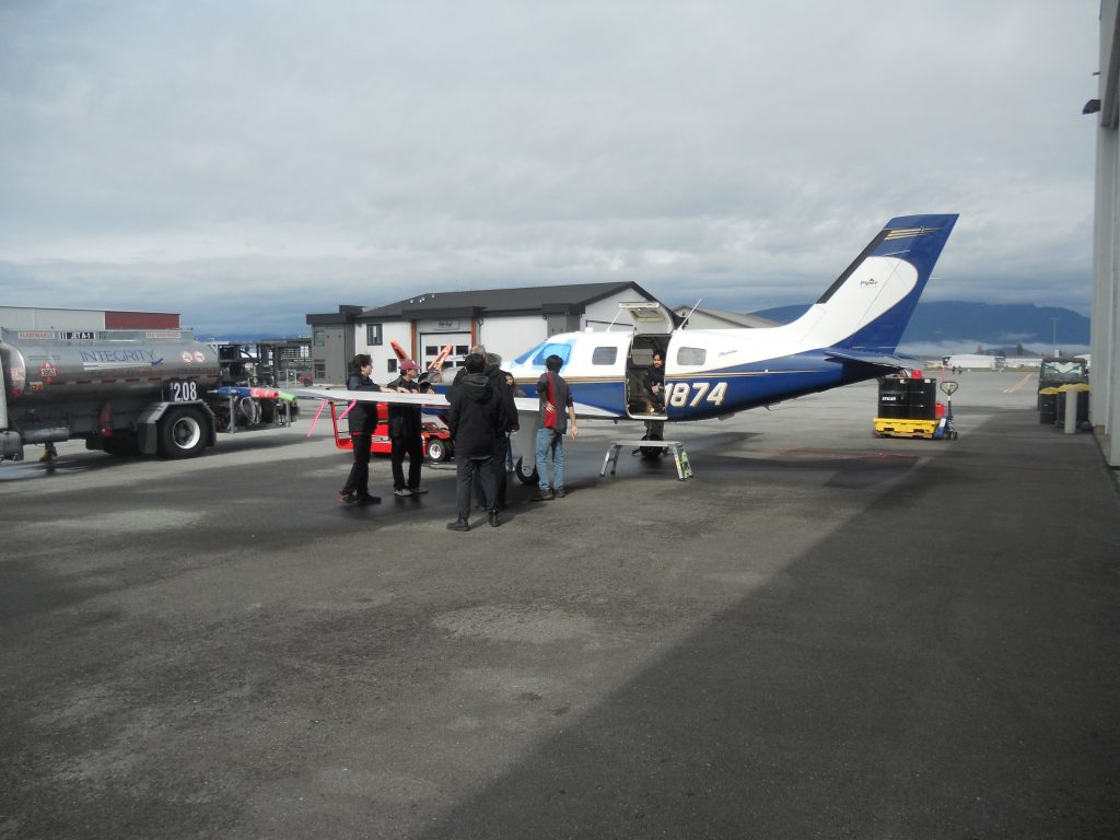 Maxcraft Technicians Perform a Fuel Calibration for the New Engine Indication System