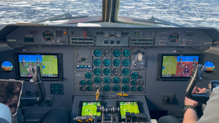 The First Completed Dash 7 During a Certification Test Flight